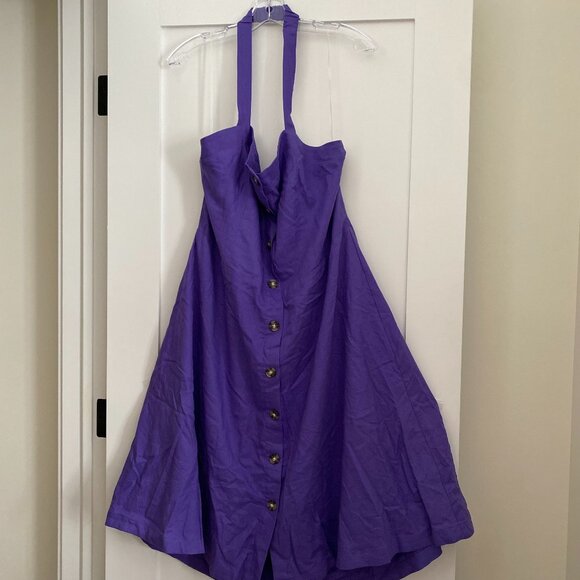 [#24] Size 2X / *NWT* Retro Style Purple Dress - Picture 2 of 2